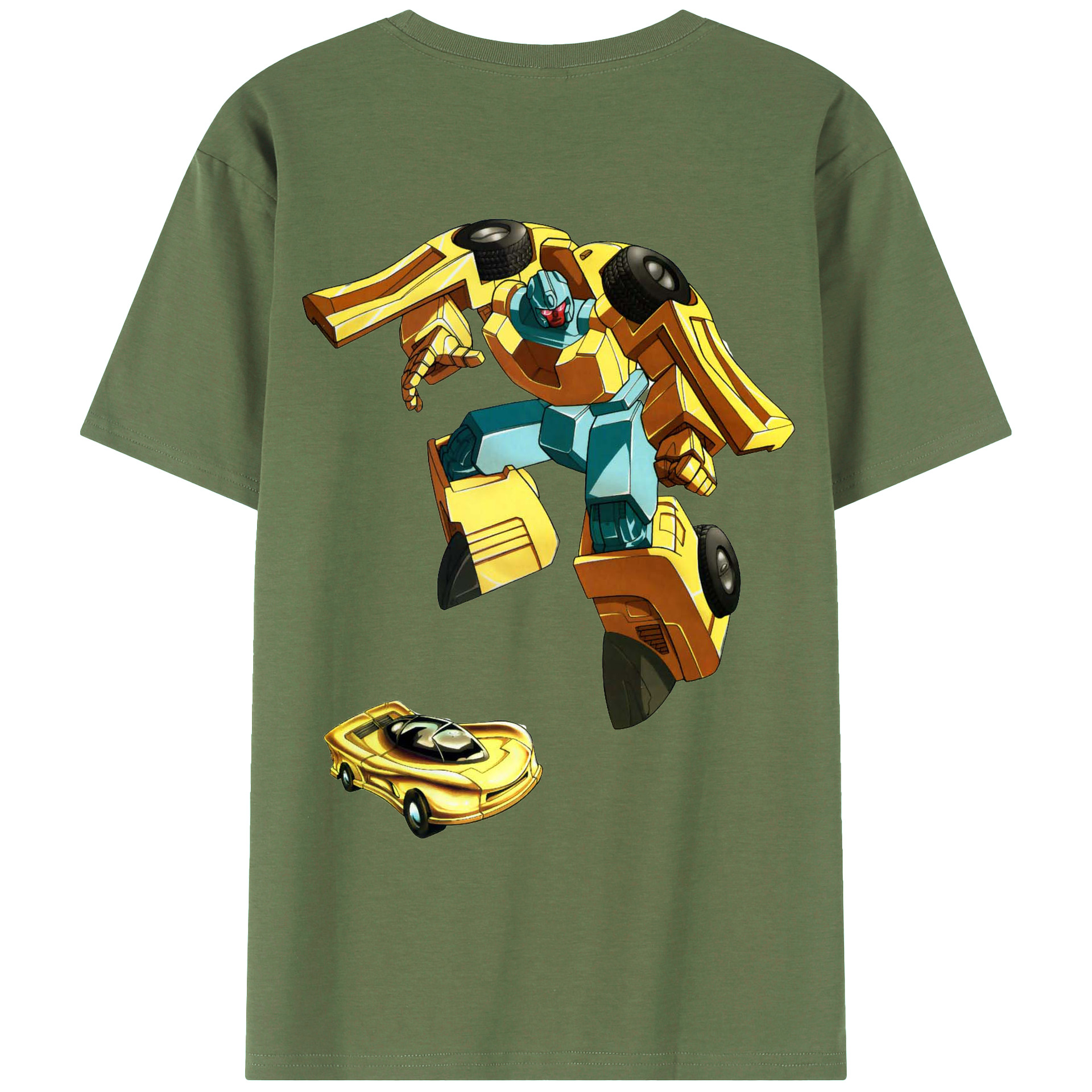 （画像用）  綿100％ メンズ半袖Tシャツ（バックプリント） 通気性